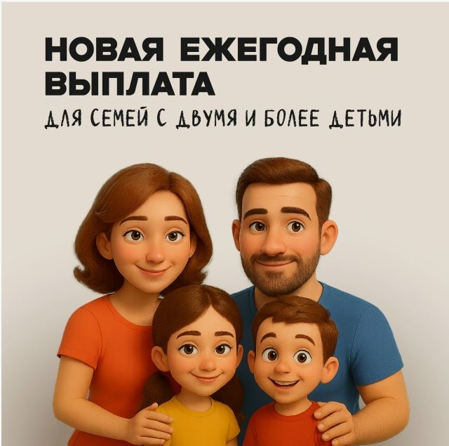 С 2026 года семьи с детьми могут получать ежегодную семейную выплату от Отделения СФР по Псковской области.