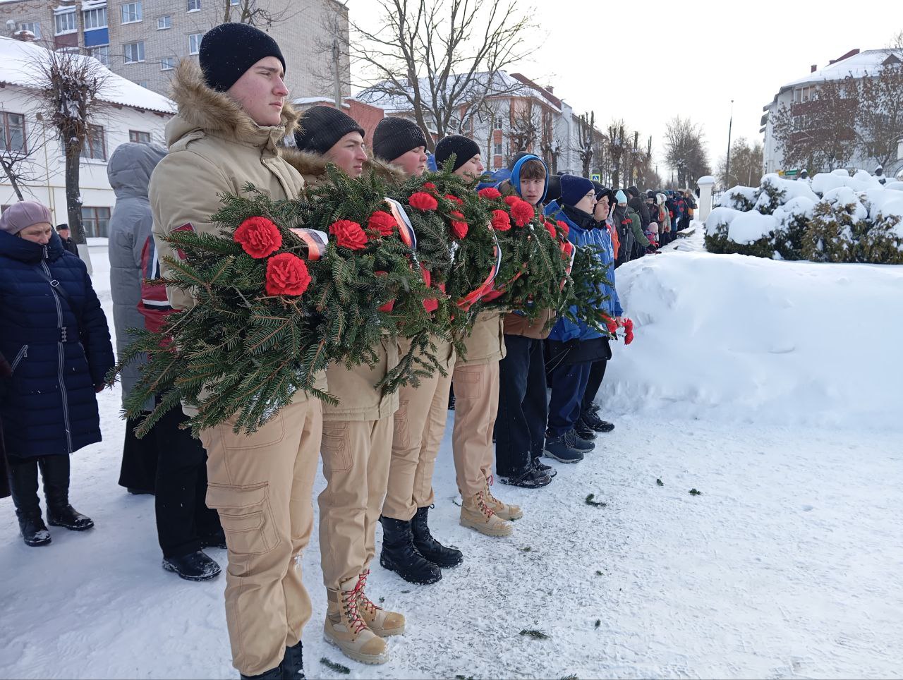 Новосокольники  празднуют День освобождения.